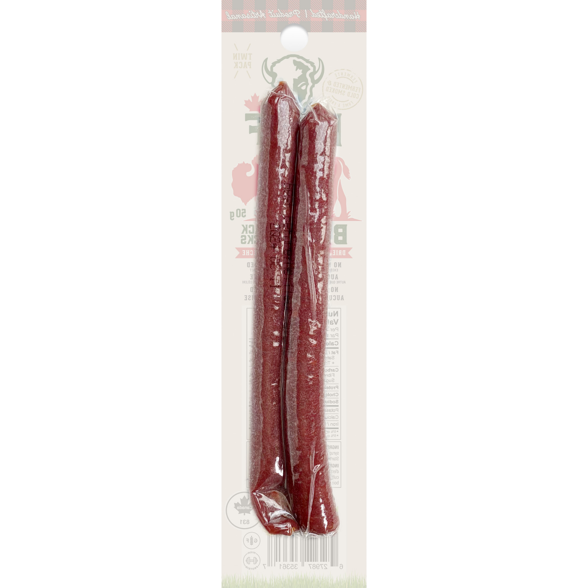 Bold Chipotle Twin Pack - Healthy Bison Meat Snack Sticks - BUFF